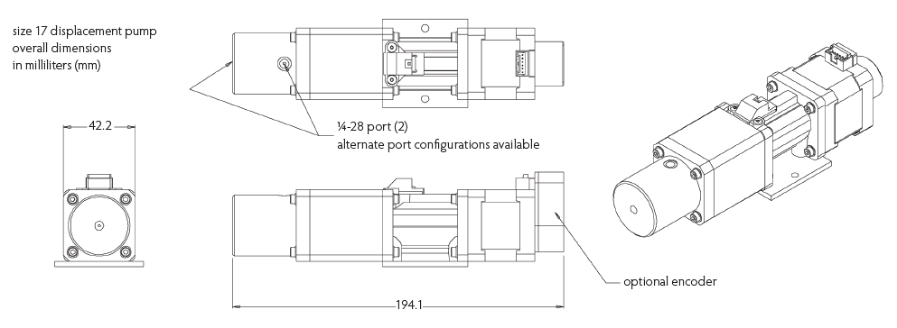 linear displacement pump 17